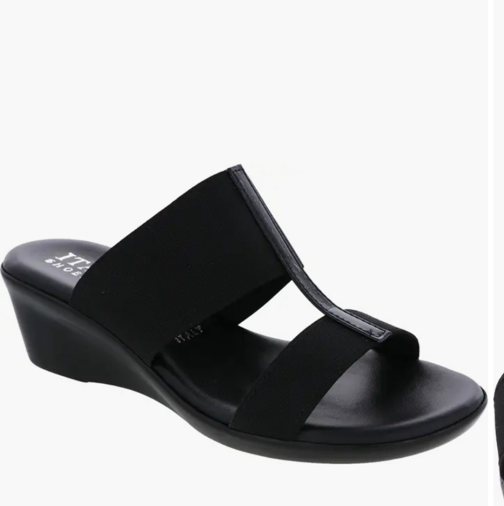 Black Italian Shoemakers Sandals